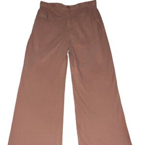 Earthy Boho Hippie Retro-vibe Cotton:On Wide Leg Pants Brown Women's size 8